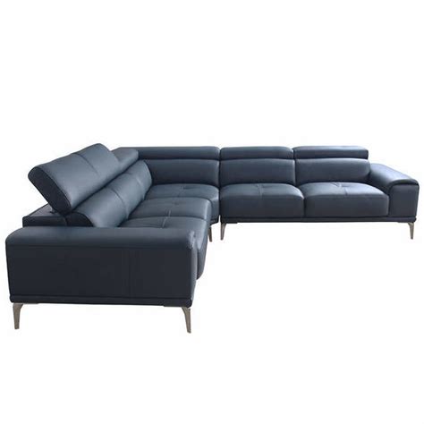 Quinton Top Grain Leather Sectional With Adjustable Headrests image